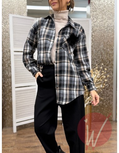 Camicia Check Tess Nero