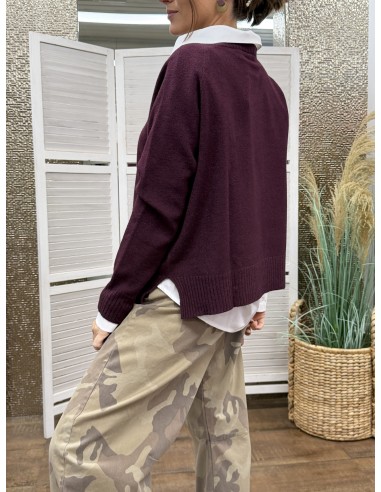 Maglia Holly Bordeaux