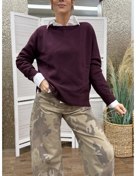 Maglia Holly Bordeaux