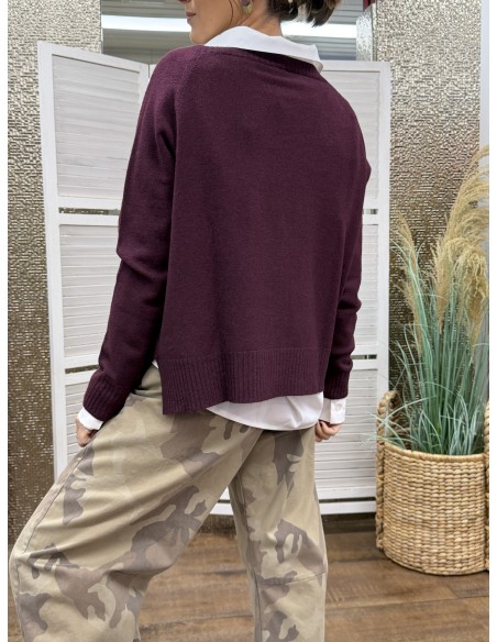 Maglia Holly Bordeaux