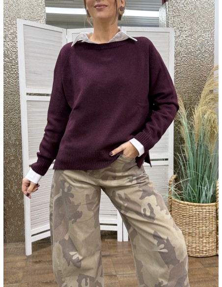 Maglia Holly Bordeaux